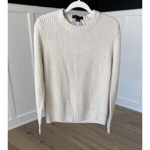 Sanctuary Womens Gray Loose Knit Open Back Crew Neck Sweater NWT Size Large